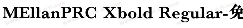 MEllanPRC Xbold Regular字体转换